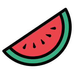 Watermelon  Icon Element For Design