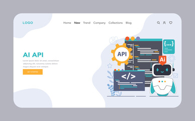 Ai integration. Artificial intelligence and human synergy. Neural network