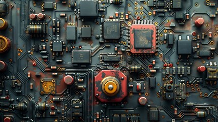 Behold the intricacy of microchips, where layers of silicon reveal a world of technological marvels, captured in breathtaking high resolution detail.
