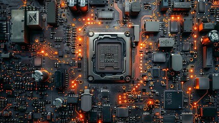 Behold the intricacy of microchips, where layers of silicon reveal a world of technological marvels, captured in breathtaking high resolution detail.