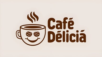 Café Logo Design with Modern Typography