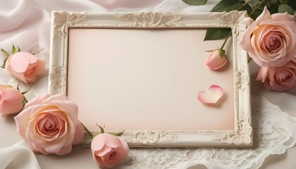 Create a romantic frame with delicate rose petals upscaled_5