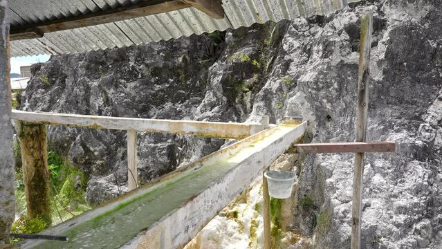 Sipoholon Hot Springs are hot springs in Tapanuli. This sulfur-containing bath was formed due to the eruption of Mount Martimbang