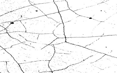 Vintage black and white drawing of a grunge crack in the old wall, broken texture of a dry land. Grunge effect, grunge texture, dry land crack effect, graphic texture