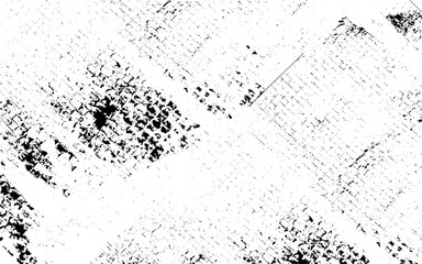 Grunge Black And White Urban Vector Texture Template. Dark Messy Dust Overlay Distress Background.  