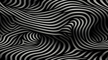 op art piece that subtly includes a cryptid in its design poster background