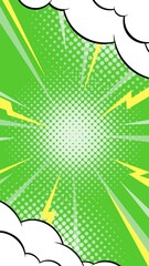 vertical green comic wallpaper background