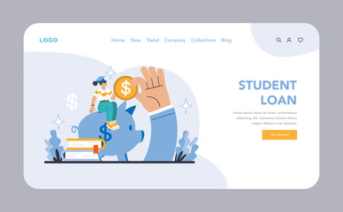 Bank services concept. Flat vector illustration.