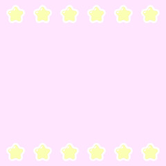 アニメ風かわいいスタースクエアフレーム♪