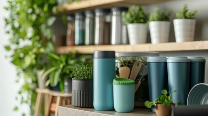 Showcase an eco-friendly product line launched by the company, highlighting its commitment to sustainable innovation (Environment) --ar 16:9 --style raw Job ID: cc737a13-c48f-41b6-8a4e-e11f8b184aec
