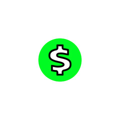Cash app dollar sign icon, dollar sign symbol