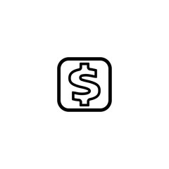 Dollar sign isolated on transparent background. dollar icon for your web site design, logo, app, UI. flat style. dollar symbol. us dollar signs