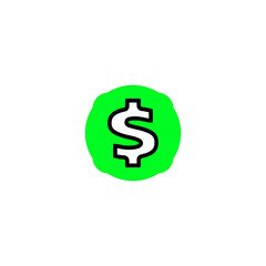 dollar sign icon for design