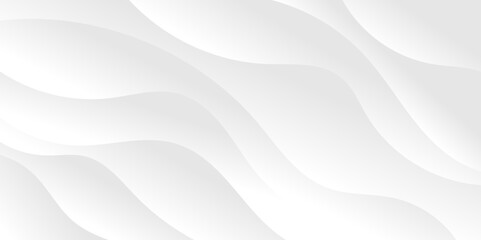 Abstract white and light gray wave modern soft luxury texture with smooth and clean vector subtle background illustration.	