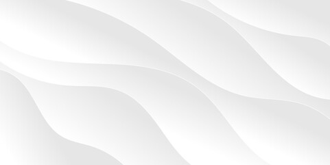 Abstract white and light gray wave modern soft luxury texture with smooth and clean vector subtle background illustration.	