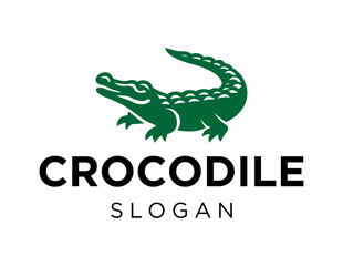 Logo about Crocodile on a white background. created using the CorelDraw application.