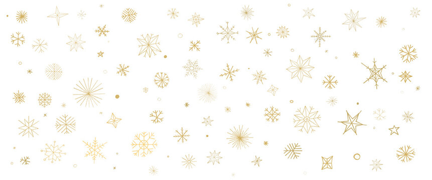 stars on the sky / snow / snowflakes winter christmas no background