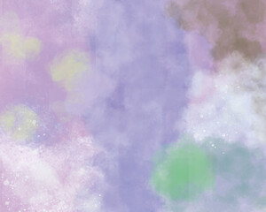 和風のアブストラクト水彩画