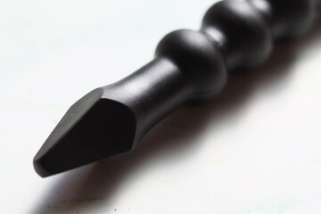 A detailed close-up of a pen on a table. Perfect for office or education concepts