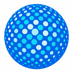 abstract blue sphere