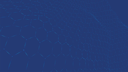 Futuristic hexagon background. Abstract technology background. Technology concept. Abstract 3d vector illustration.