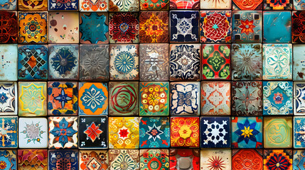 Festive Bazaar Tiles: Capturing Joy and Color of Eid Al Adha in Photo Realistic Concept
