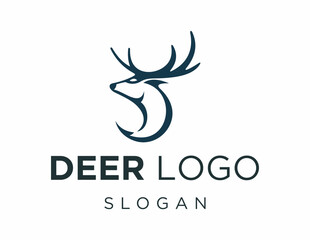 Logo about Deer on a white background. created using the CorelDraw application.