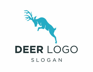 Logo about Deer on a white background. created using the CorelDraw application.