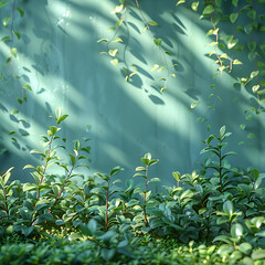 Fondo pantalla muro  verde plantas 