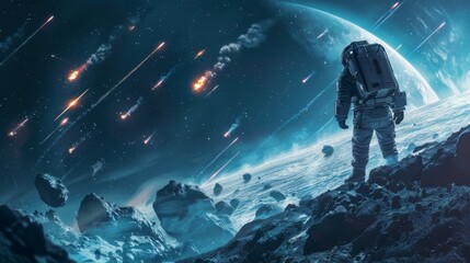 Lone Astronaut on a Distant Planet