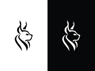 Wild lynx head logo icon vector illustration  © nurazizahku94