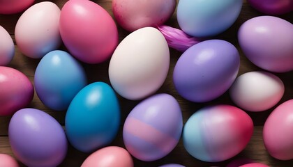 Create an image of easter eggs dyed in vibrant sha upscaled_2