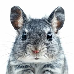 Obraz premium rat on white background