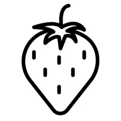 Strawaberry Icon in Line Style