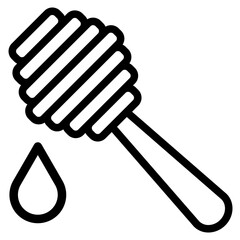 Honey Icon in Line Style