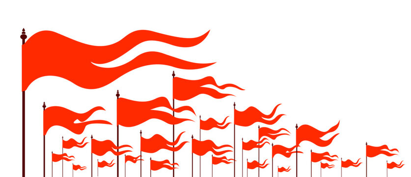 Hindu bhagwa flags, orange flags
