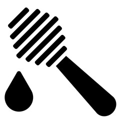 Honey Icon in Solid Style