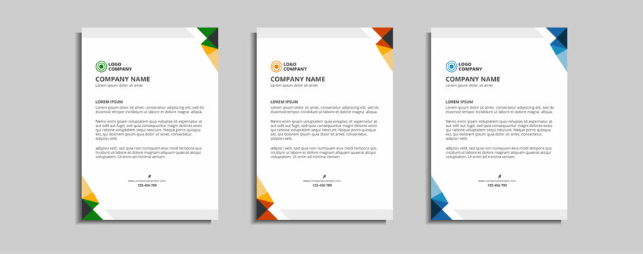 modern corporate letterhead template design
