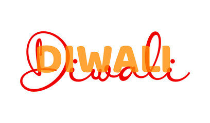 Diwali typogreaphy 