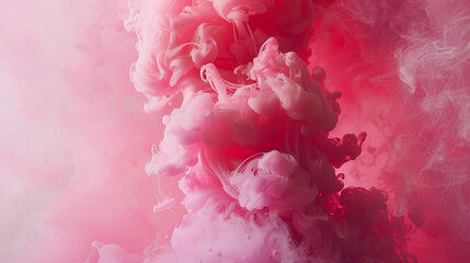 Pink smoke with a pink background