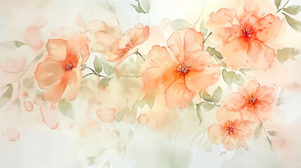 watercolor floral background