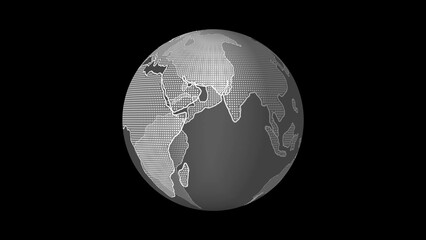 Background for news release. News background with globe map triangles for global earth world geography .