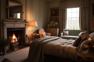 Elegant Traditional Bedroom with Cozy Ambiance