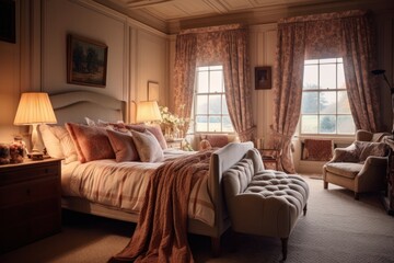 Elegant Traditional Bedroom with Cozy Ambiance
