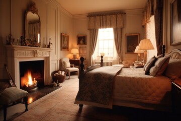 Elegant Traditional Bedroom with Cozy Ambiance