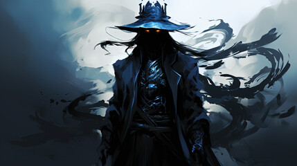 Shadowy figure. Ghostly entity.