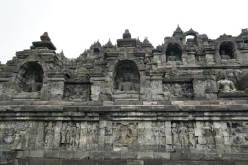 Naklejka premium burobudur, indonisia, architecture