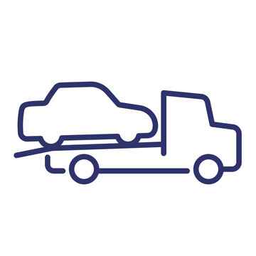 recommend clip art: tow truck line icon