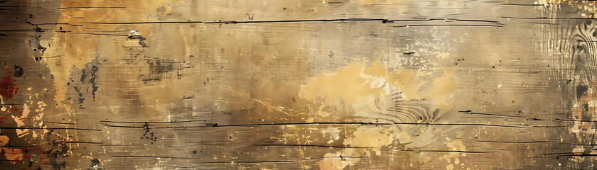 vintage background of a wooden surface with a black line