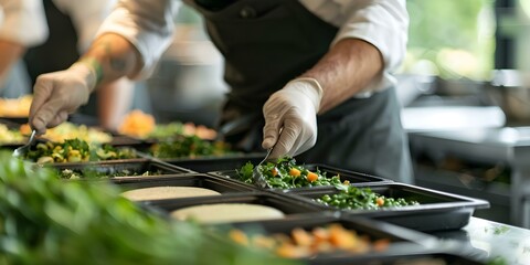 Collaboration between chefs and producers leads to diverse and flavorful plant-based menus. Concept Plant-based Menus, Chef Collaboration, Flavorful Dishes, Sustainable Ingredients
